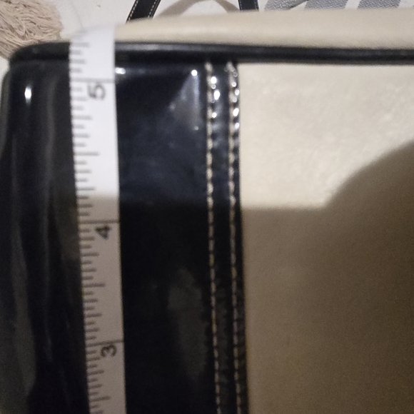 COACH Vintage Shoulder Bag Blue And Cream Colored - Picture 9 of 9